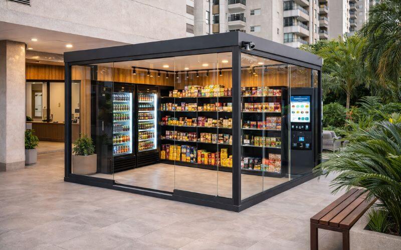 Mini mercado Autônomo em Condomínio regas